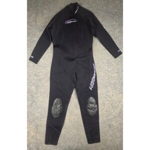 NeoSport 3/2mm Full Body Wetsuit Black Purple Size 12 Surfing Diving Snorkeling